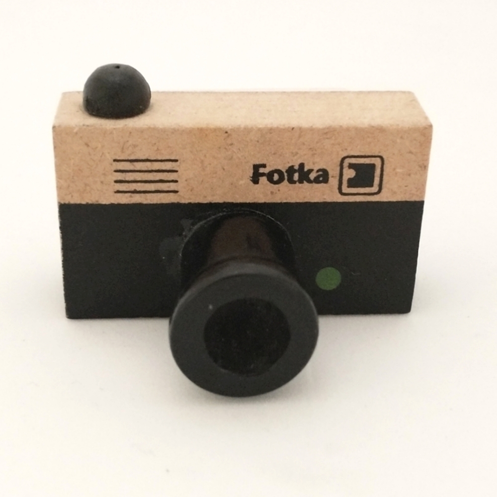 🧁 3/$30 Camera Wooden Rubber Stamp NEW